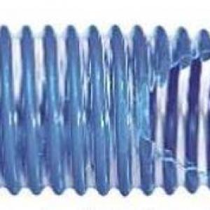 Mangueira Transparente c/ Espiral Azul para Piscina (KF)